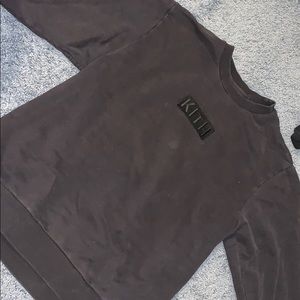 Washed black womens Kith sweatshirt
